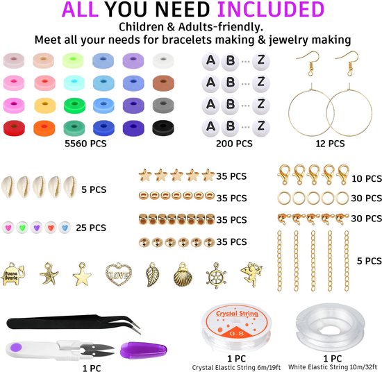 Baker Ross AR434 Key Chains & Bag Jewelry Craft Kits Rainbow Wood for Kids to Decorate - Creative Craft Kits for Kids (4 Pack), 12cm, Wood