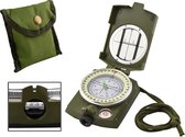 COBRA Militair Kompas - Inklapbaar Kaartkompas - Professioneel Metalen Kaart Kompas Met Kaartlezer - Outdoor - Survival -Scouting Met Opberg Etui - Waterproof