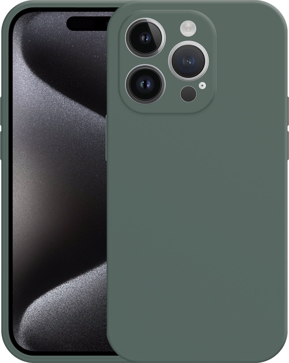 Just in Case hoesje geschikt voor iPhone 15 Pro Hoesje - Color Backcover - Groen