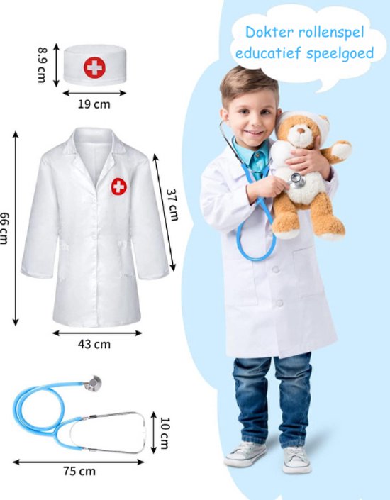 Doktersset - Dokter speelgoed - Dokterskoffer Voor Kinderen - Stethoscoop - Rollenspel - 