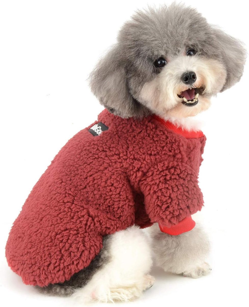 Pull Sweat Molletonné pour chien Petite Taille Chihuahua Chaud Vêtement  Manteau