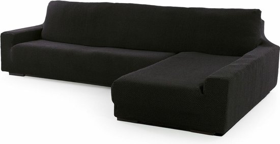 Hoes voor chaise longue met lange rechterarm Sofaskins NIAGARA 210 - 340 cm - Zwart