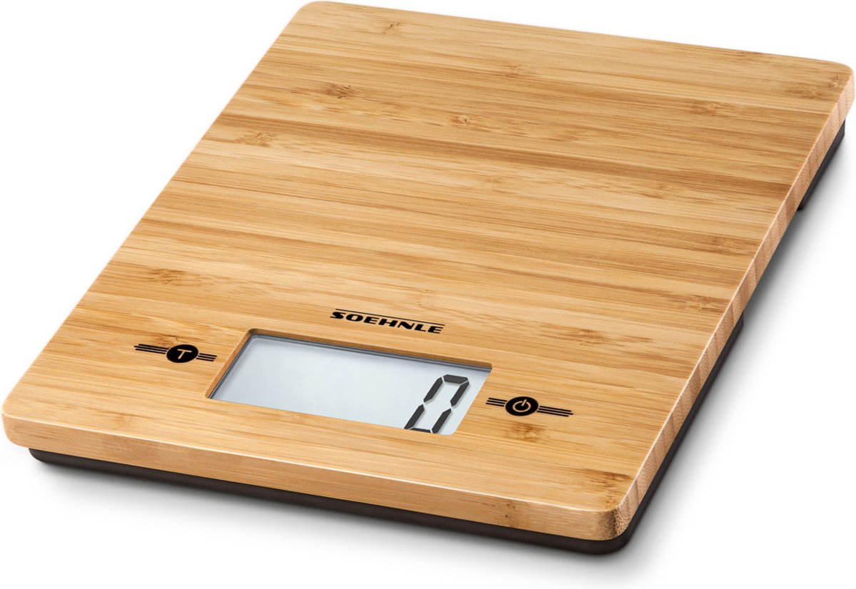 Soehnle digitale keukenweegschaal - Bamboo - tot 5 kg