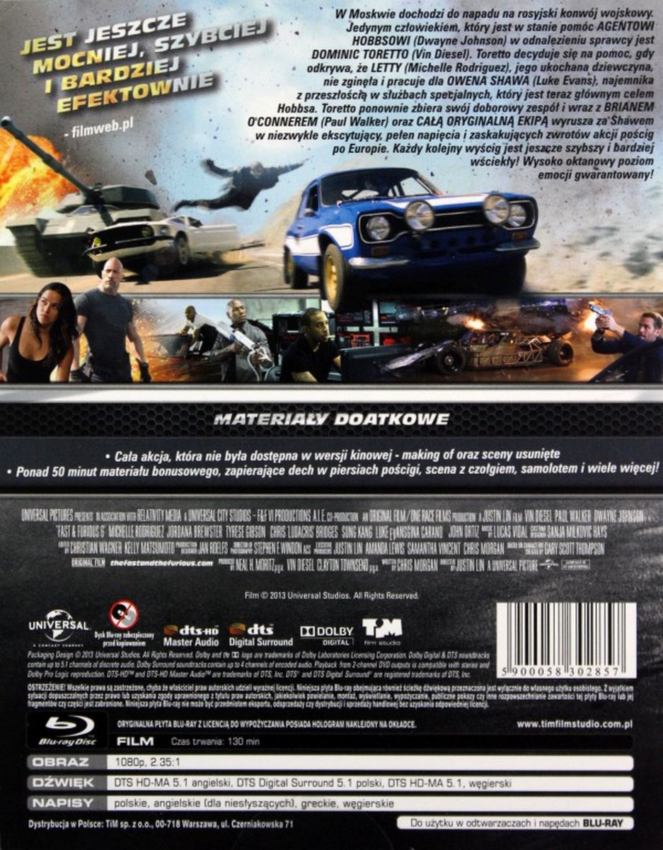 Fast & Furious 6 [Blu-Ray]