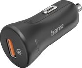 Hama Chargeur de voiture -19,5W Chargeur de voiture USB-A - Chargeur rapide - Convient aux Smartphones et tablettes - Sécurité - Zwart