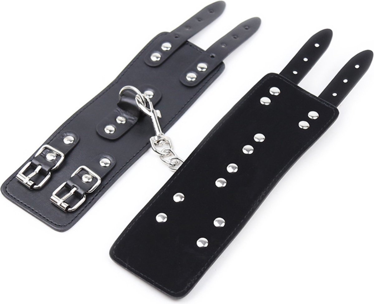 Goedkoopste Fetish Fever - Bondage - Handboeien BDSM met twee gespen - Zwart