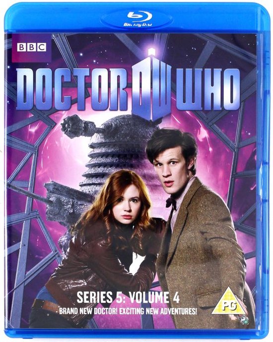 Doctor Who Serie 5, Volume 4 Blu-ray hoes met de Eleventh Doctor en Amy Pond voor een Dalek.