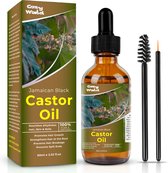 Cozy World - Castor olie - 60 ml - Wonderolie - Minoxidil alternatief - Haargroei - Anti veroudering - Nagelriem - Koudgeperst - Oil - Jamaican Castor Oil - Baardgroei - Haarserum - Nagels - Hoofdhuid - Wimpers - Haarverzorging