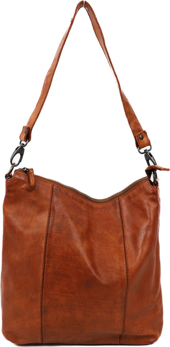 Bear Design Ava Medium Schoudertas Dames - Leer - Cognac