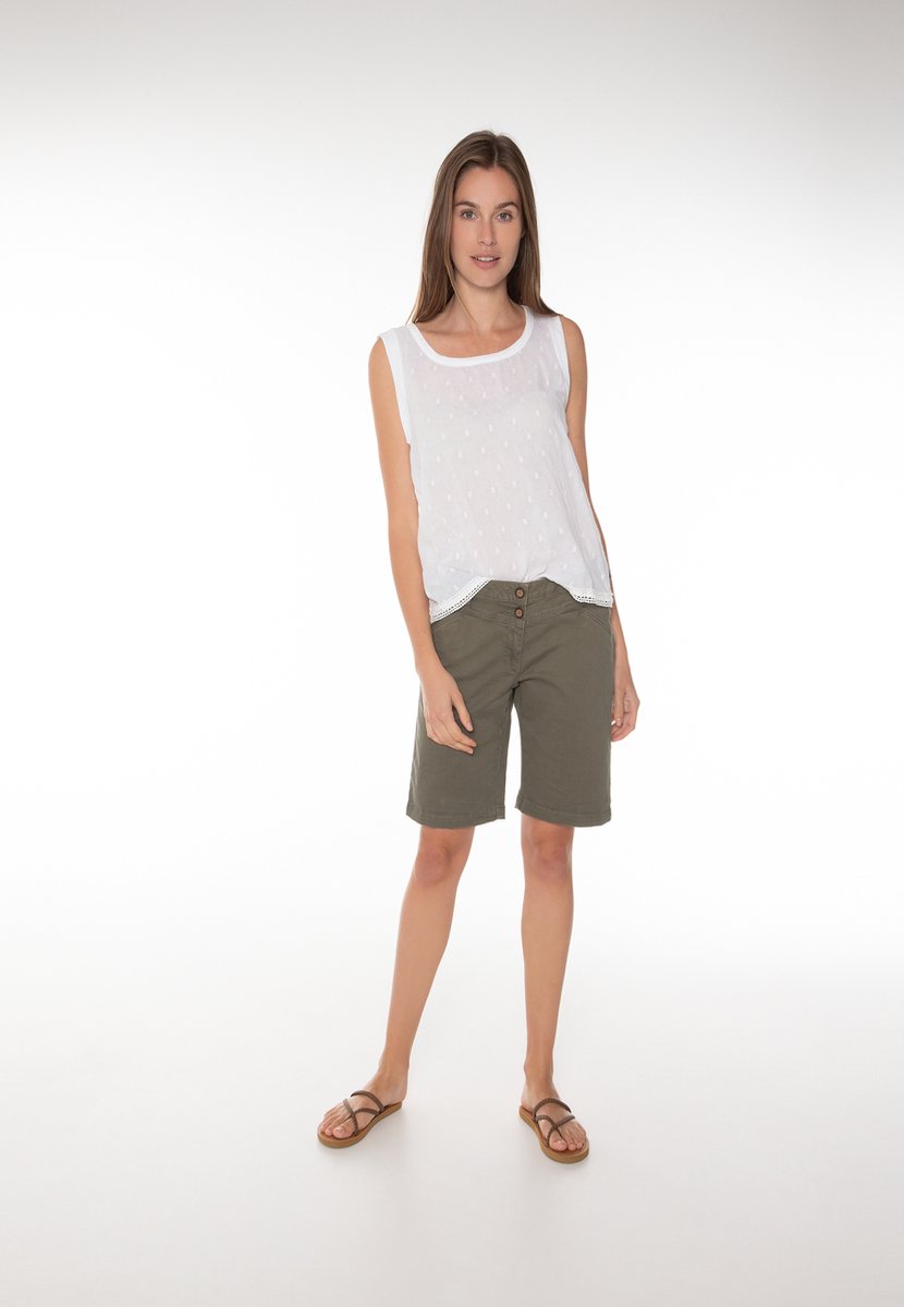 Protest Marie – Korte broek Dames – Wandelshort – Zakken Just Leaf