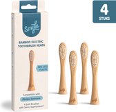 Têtes de brosse Smyle pour Philips Sonicare - Choix durable, 88 % de plastique en moins - Poils souples - Bamboe - 4 pièces