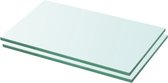 The Living Store Glazen schap 30 x 12 cm - 8 mm gehard glas - 15 kg draagvermogen