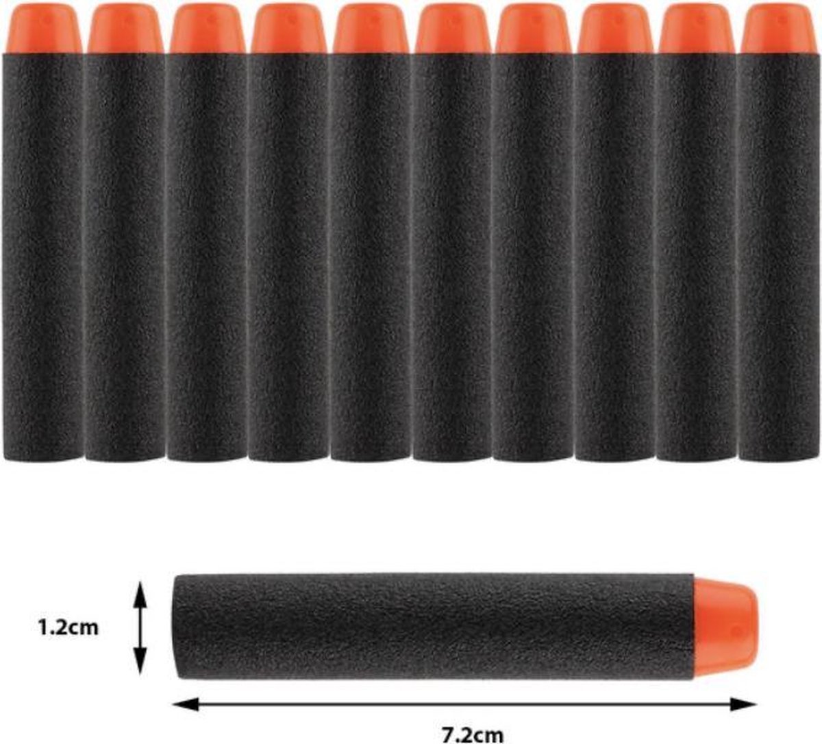 50 lueur dans le noir adapté aux fléchettes Nerf - pour les