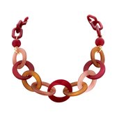 Les Cordes - KAFI - Collier - Meerkleurig - Rood - Hars - Juwelen - Sieraden - Dames