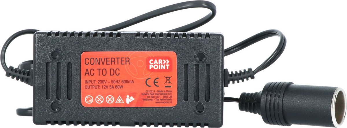 Koop uw Carpoint Umformer 12V>230V 300W Batterieklemm bij SBI