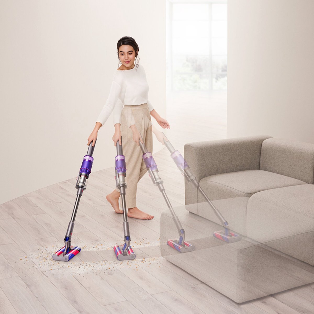 Dyson Omni Glide steelstofzuiger - SV19 - Kruimeldief - Hygiënisch