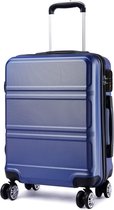 Koffertrolley harde handbagage dubbele wielen lichtgewicht ABS cabinetrolley reiskoffer cijferslot 55cm