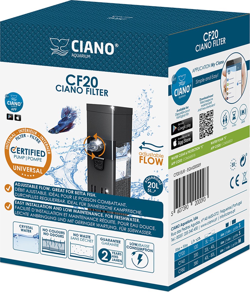 Ciano CF20 - Nano Aquarium Filter thumbnail 4