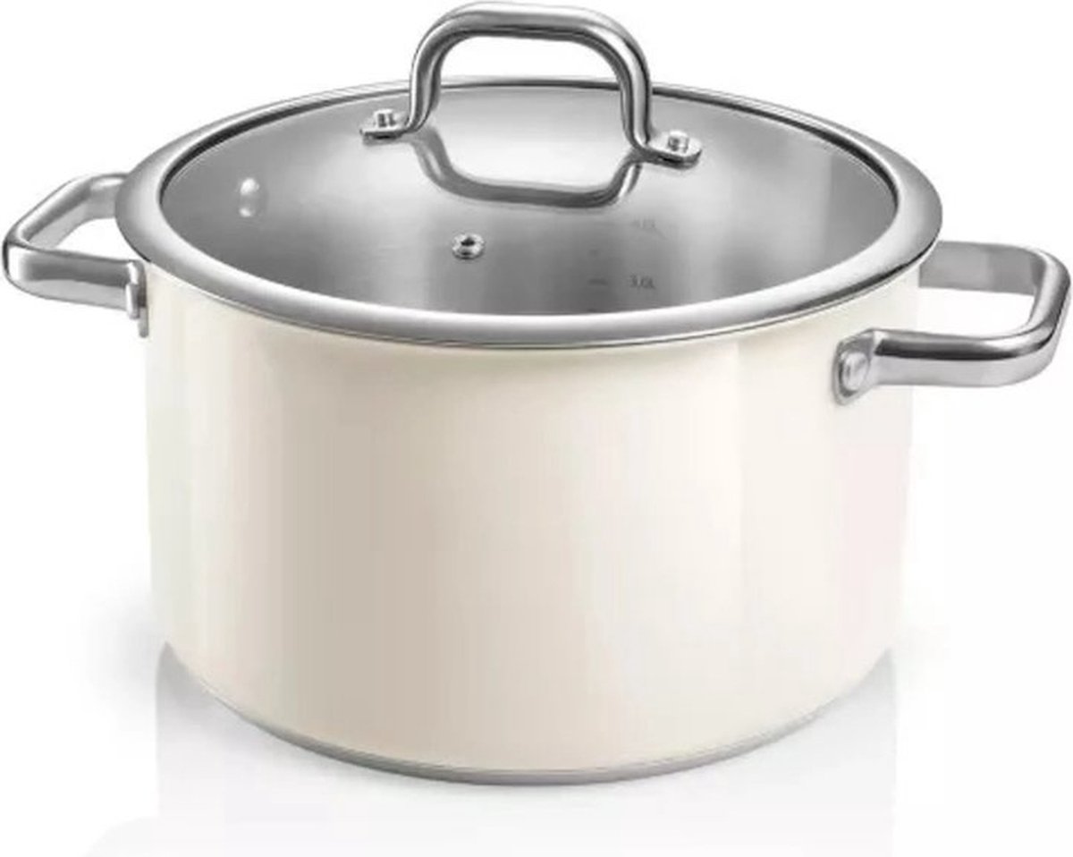 Tescoma Delight Pan met Deksel - 24cm, 6L, RVS