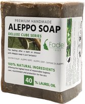 Savon Aleppo Green Fadel - 40% Laurier - Savon Vert Naturel - 200 g