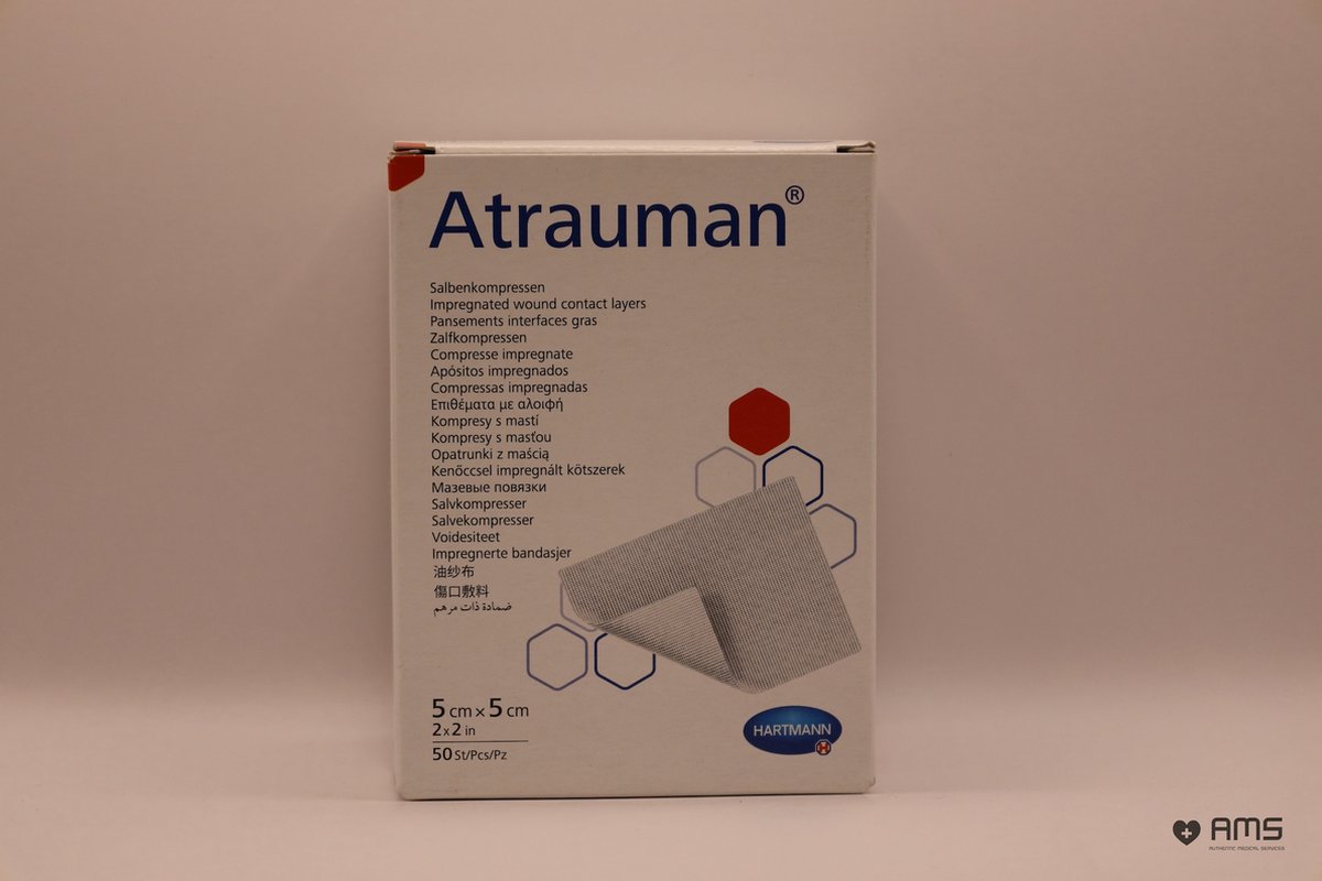 Goedkoopste Hartmann - Atrauman - steriel zalfkompres - 5 x 5cm - 50 stuks
