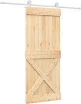 vidaXL-Schuifdeur-met-beslag-85x210-cm-massief-grenenhout