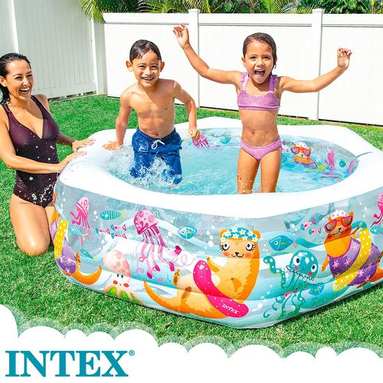 Intex Happy Otter Pool - Opblaaszwembad - 191 x 178 x 61 cm - Intex
