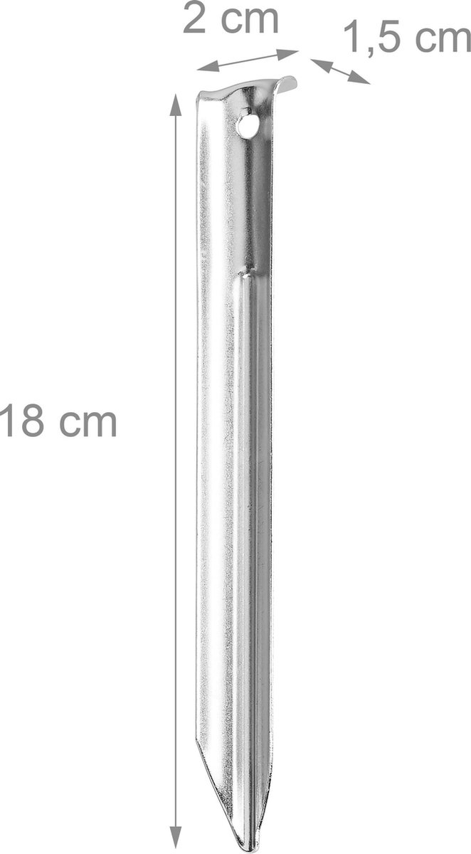 tentharingen - set van 25 - grondpennen - 18 cm - staal — afbeelding 5