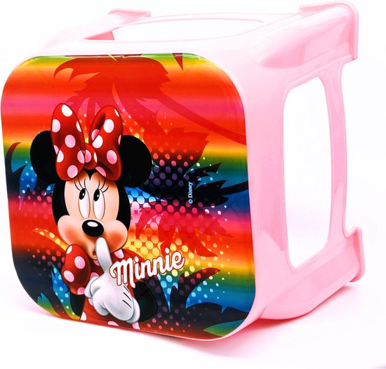Disney Minnie Mouse Tabouret Rose pour fille - L24,5 x P24,5 x H20 cm