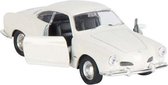 Modelauto Karmann-Ghia Coupe wit 11,3 cm - speelgoed auto schaalmodel