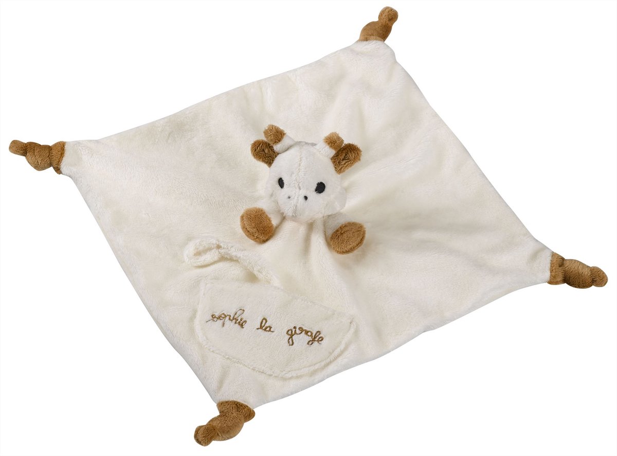 Sophie de giraf knuffeldoekje met speenhouder - Speenknuffel - Speendoekje - Kraamcadeau - Babyshower cadeau - Vanaf 0 maanden - 30 x 30 cm — afbeelding 6