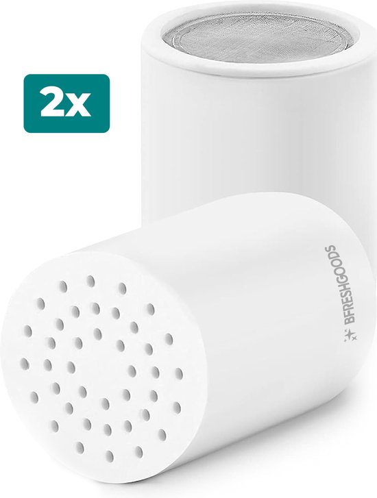 Douchefilter Navulling - 2 stuks - 15 Filterlagen - Douchefilter Cartridge - Universeel