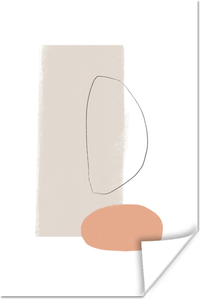 Poster Minimalisme - Pastel - Abstract - 20x30 cm