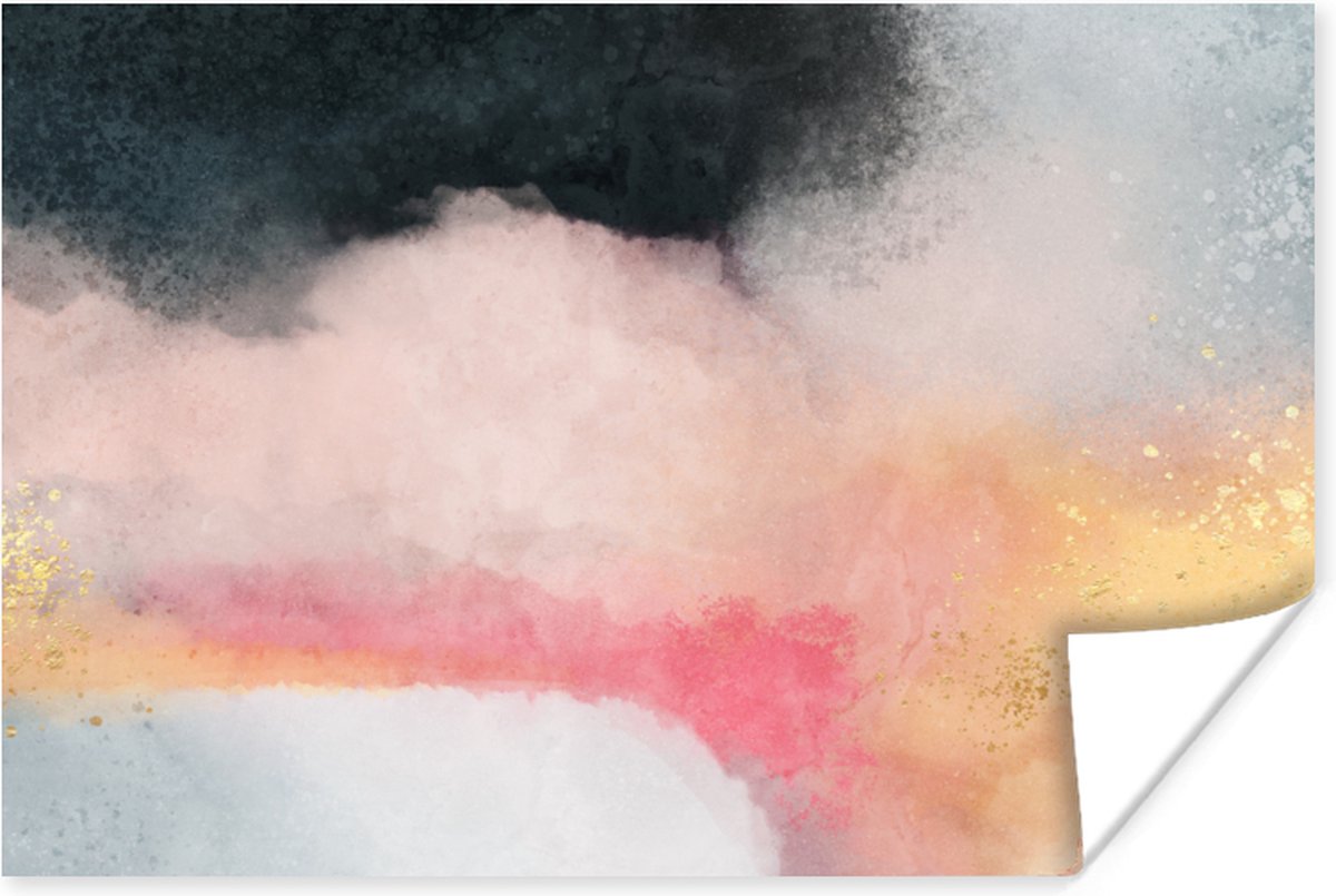 Poster Verf - Abstract - Design - 120x80 cm