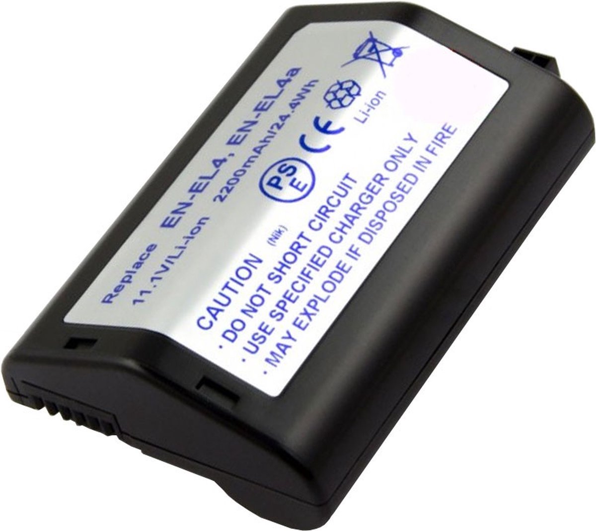 AccuCell-batterij geschikt voor Nikon EN-EL4-batterij, F6, D2H, D2X, D3, D3X
