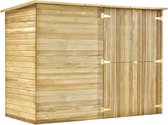 vidaXL - Tuinschuur - 232x110x170 - cm - geïmpregneerd - grenenhout