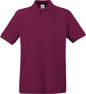 Bordeaux rode polo shirt premium van katoen voor heren - Polo t-shirts voor heren 2XL