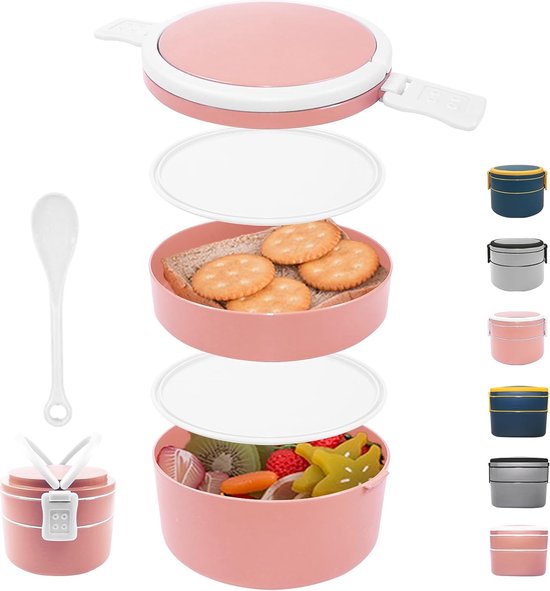ALLOMN Edelstahl-Lunchbox – 1400 Ml, 2 Fächer, Auslaufsicher, Für Mikrowelle & Spülmaschine, 304 Edelstahl