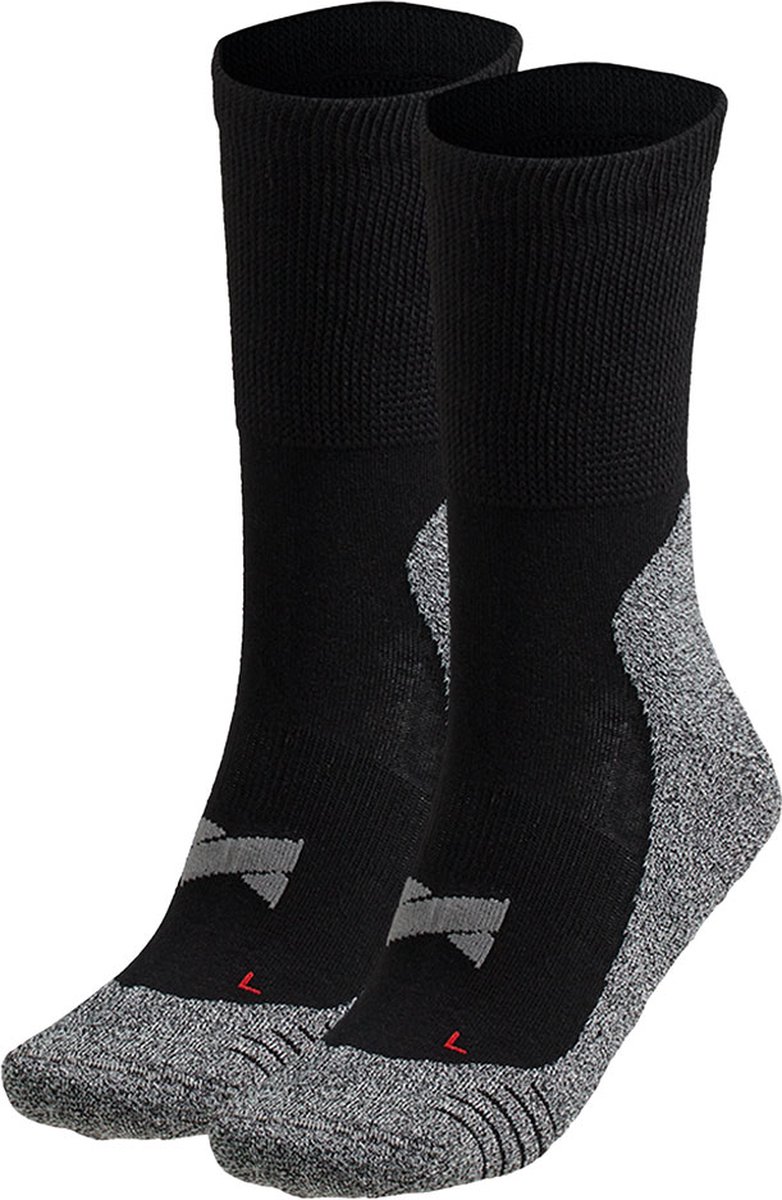 Xtreme - Hiking sokken Unisex - Multi zwart - 39/42 - 2-Paar - Wandelsokken heren - Wandelsokken dames