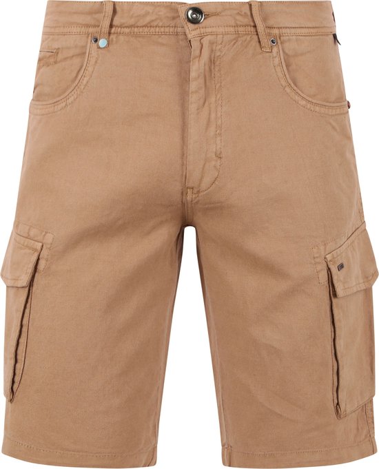 No Excess - Cargo Short Lin Beige - Homme - Taille 38 - Coupe Regular