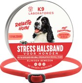 Stress halsband hond Rood - Anti stress middel voor honden - Feromonen - anti stress hond - kalmerend en rustgevend - tegen stress, angst en agressie bij honden