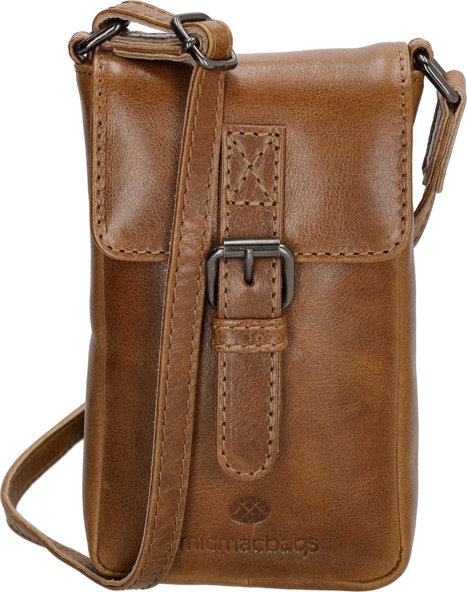 Micmacbags Porto Crossbody Telefoontasje - Bruin