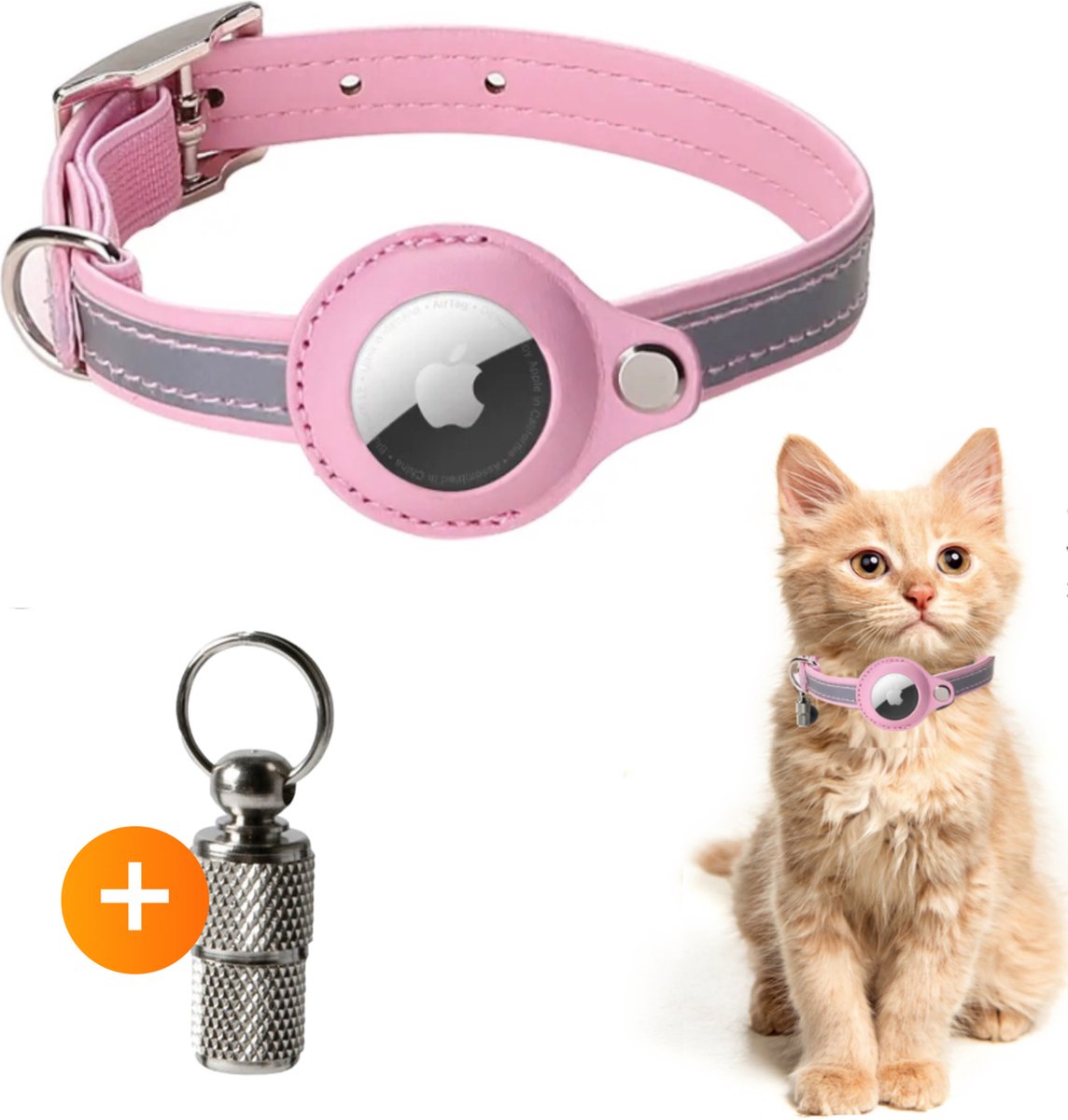 Collier de chat compatible Airtag, collier Airtag Cat avec cloche