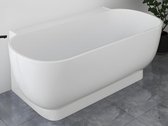 Shower & Design Ovaal halfvrijstaand bad - 240 L - 150 x 76 x 58 cm - Wit - Acryl - VOGLER L 150 cm x H 59 cm x D 76 cm