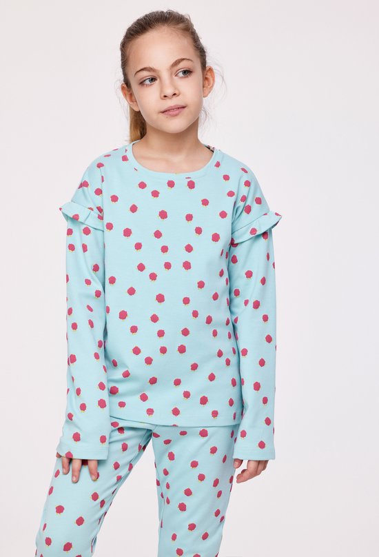 Woody Meisjes Pyjama Blauw 10A