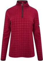 De Dare2B Savvy Luxe Fleece - wintersportpully - dames - halve rits - ruitweving - Roze