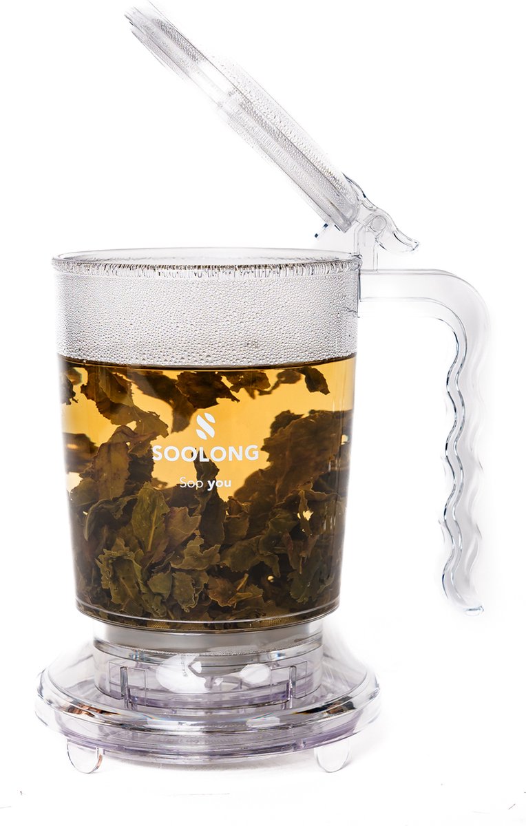 Soolong Teamaker, Infuse Master, Handige Theemaker, Ice-teamaker voor thee en Ice-tea gemaakt van Tritan, Tea maker is BPA-vrij en vaatwasserbestendig - 450ML - 1stuks