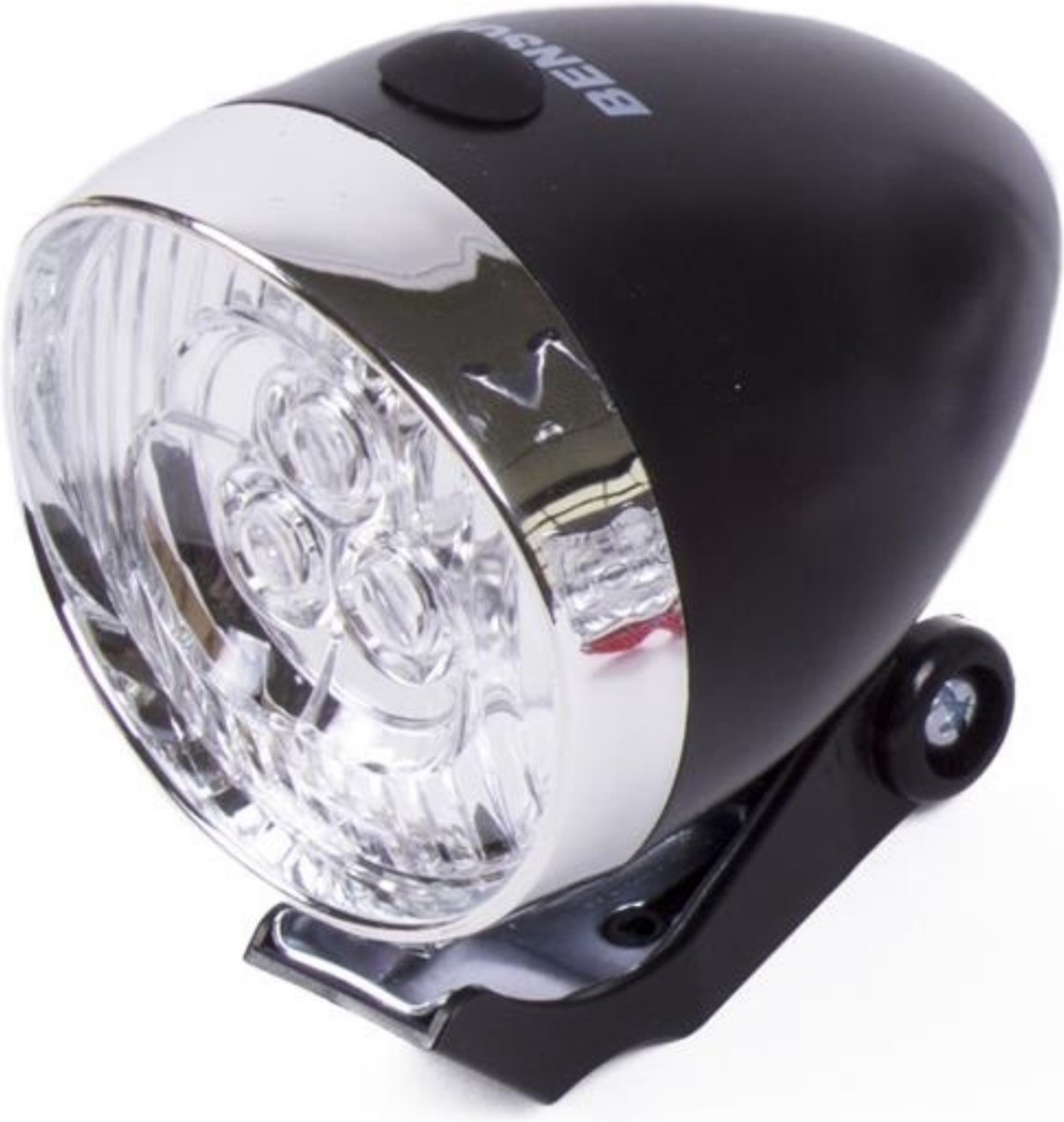 Benson Fietskoplamp 2 x LED - Inclusief Batterijen - Zwart