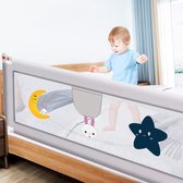 draagbaar, bedbescherming voor peuters, slaapkameraccessoires voor jongens en meisjes, bedhek voor peuters, van 18 maanden tot 5 jaar, 1,8 m