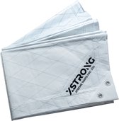 Xstrong Pro 200 - 6x10 – Afdekzeil Wit – Sterke Dekkleden - Waterdicht Zeil
